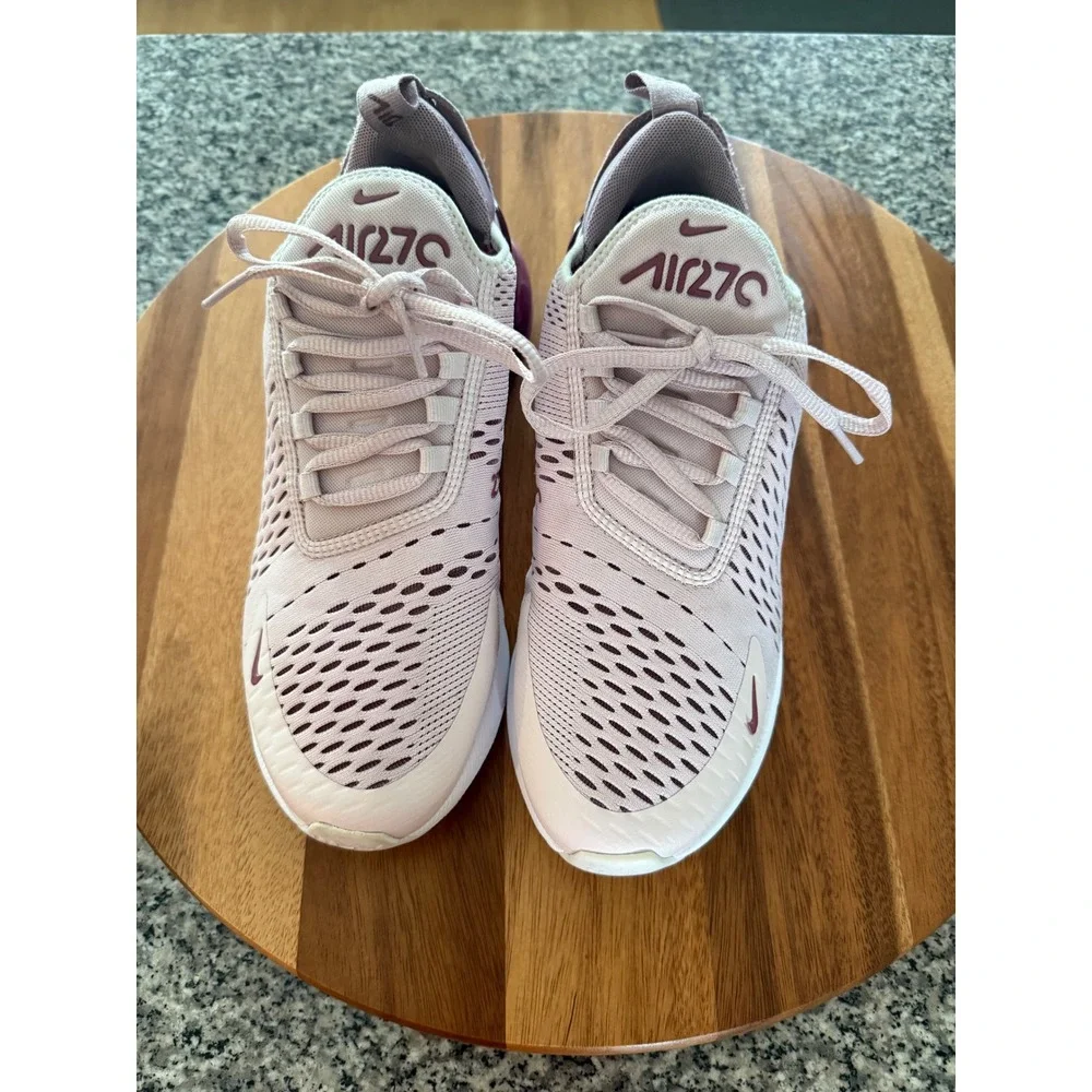 Nike Air Max 270 Womens Size 9 Barely Rose Plum AH6789-601 Good Sneakers